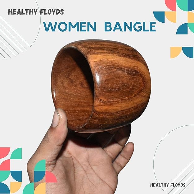 Image of Handcrafted Wooden Bangles Set | Sustainable Natural Wood Jewelry for Women | Stylish & Lightweight Bracelets - Perfect for Christmas Gifts, Winter Fashion & Eco-Friendly Gifting
