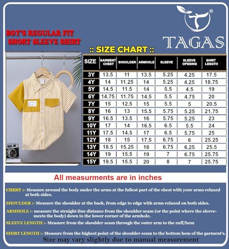 Image of Tagas Boys' Shirt |boy and Kids Cloth||Casual Vacation Shirt||Half SleeveShirt||