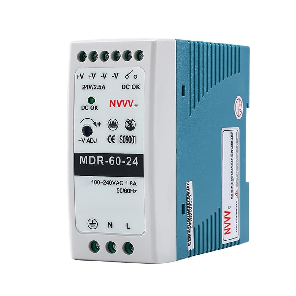 MDR-60-24 AC to DC DIN-Rail Power Supply 24V 2.5 Amp 60W