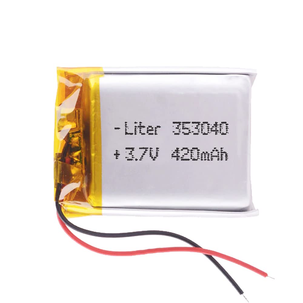 Batterie 3 Câbles 402540 LiPo 3,7V 420mAh 1,554Wh 1S 5C Litre Batterie