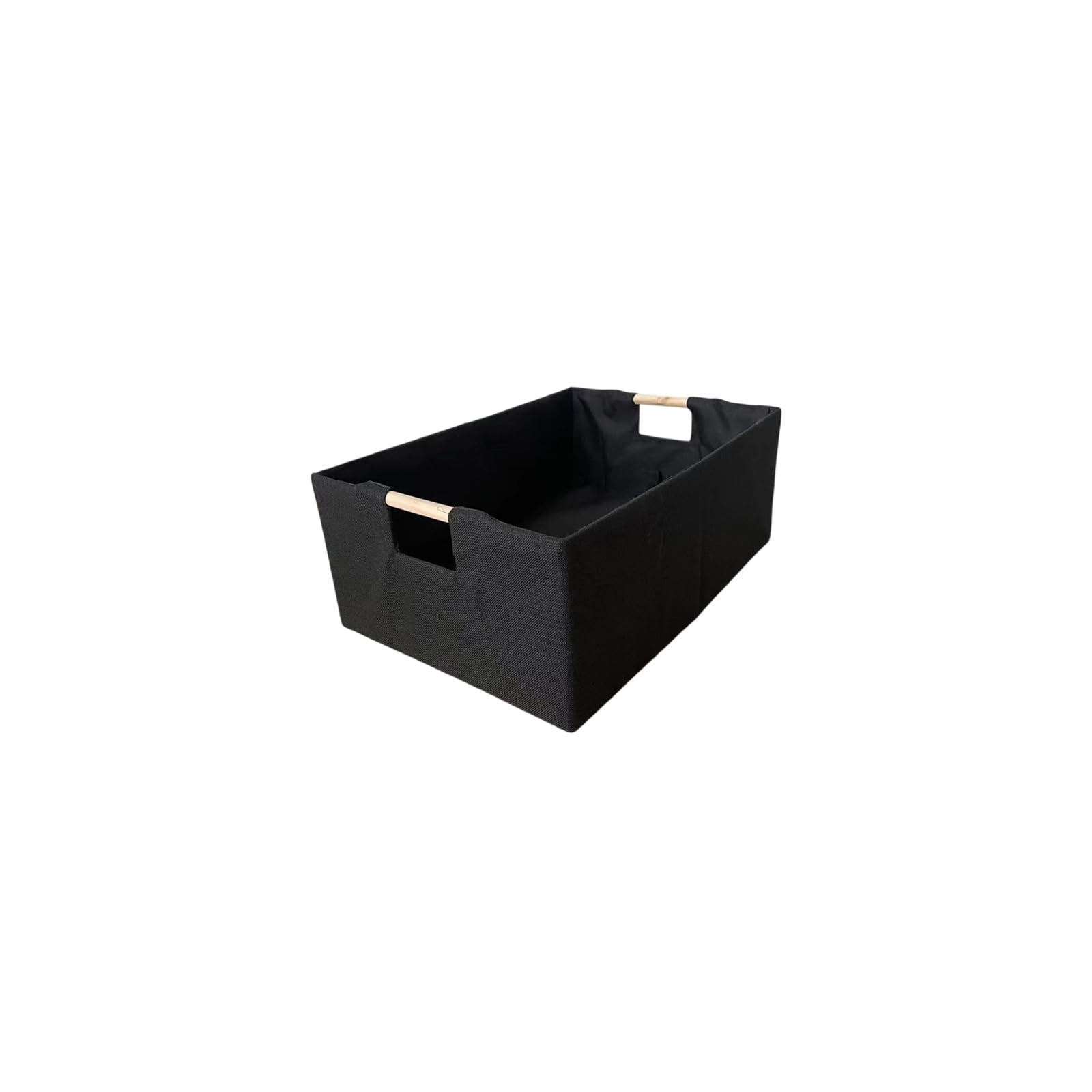 Multipurpose Linen Organizers Box Sturdy Cardboard Structure Comfortable Wood Grip Designs Sturdy Fabric Desktop Organizers Basket
