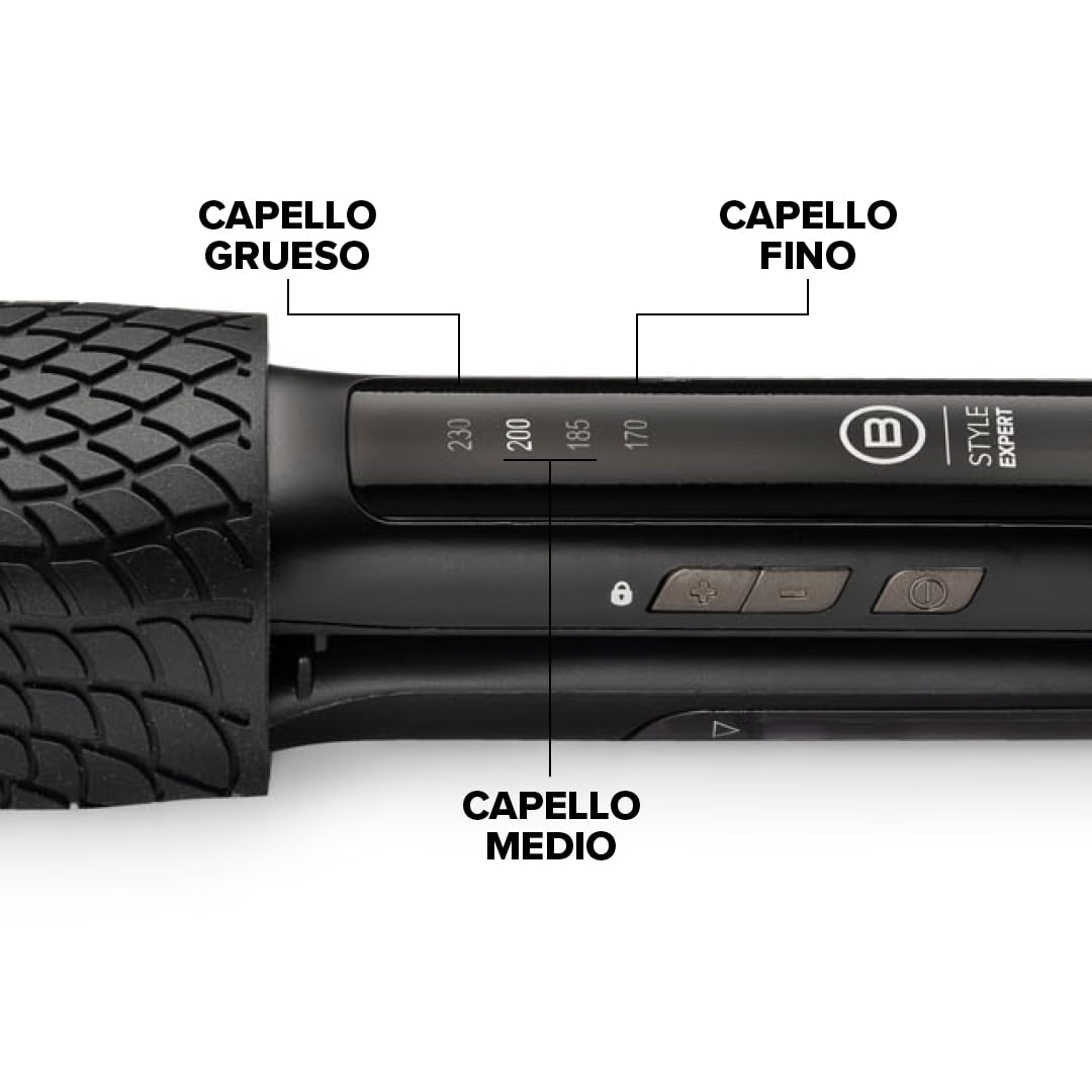Bellissima Imetec Style Expert Steam Elixir - Plancha de Vapor Profesional para un Cabello Liso, Protegido y Brillante, sin Daños - Revestimiento de Cerámica y Aceite de Argán - 4 Temperaturas