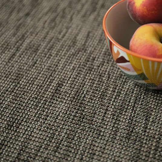 Decoweb Moquette Tissé Plat - Mahé - Marron cendré - Rouleau de 4m x 3.00m