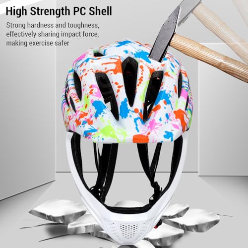 Cascos de bicicleta de cara completa para niños con luz LED trasera ajustable 4