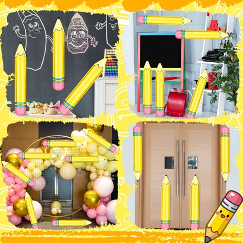 3 lápices inflables gigantes de 27 pulgadas para decoración miniatura 4