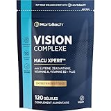 Luteine Zeaxanthine Myrtille pour les Yeux | Supplément Oculaire | Eye Health Supplement | 120 comprimés végétaliens | par Horbaach