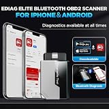 KINGBOLEN EDIAG Elite OBD2 Scanner Bluetooth,Bi-directional Scan Tool Full System Car Diagnostic Tool for iOS & Android,15 Resets Oil,Brake,DPF Regeneration Tool No Subscriptions Lifetime Update. - 9
