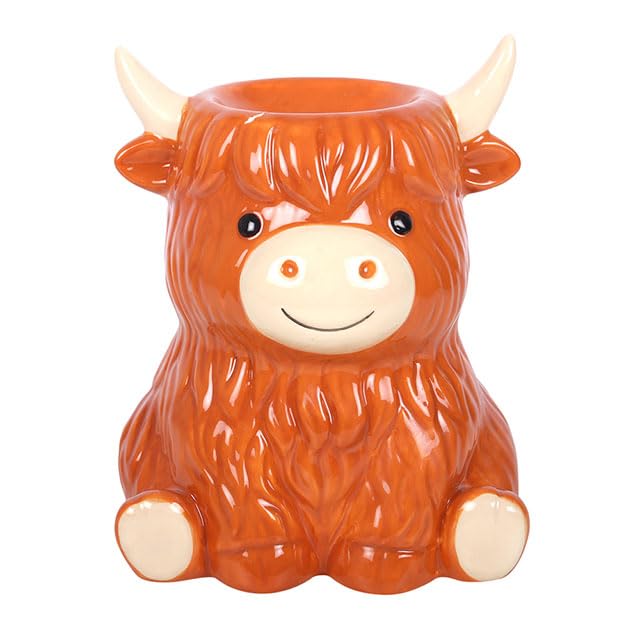 Highland Cow Oil Burner and Wax Warmer | Home Fragrance Decor | Ceramic