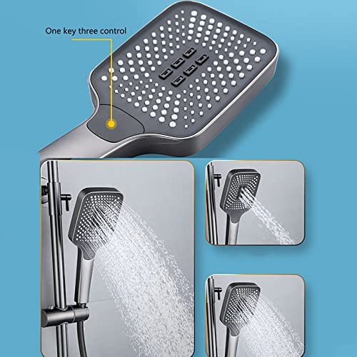 Ensemble combiné de douche gris mural de qualité supérieure avec mitigeur - 6