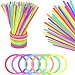 Revanak Glow Sticks Bulk 400pk 8" Glowsticks; Glow Stick Bracelets; Glow Necklaces in The Dark Light Up Party Supplies with 400 Bracelet Connectors for Kids and Adults (400 Pack)