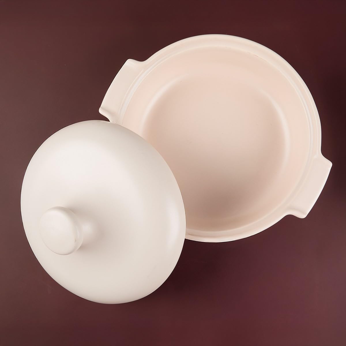 Aryıldız Elissa Kapaklı Karnıyarık Fırın Kabı Mat Beyaz 25 cm