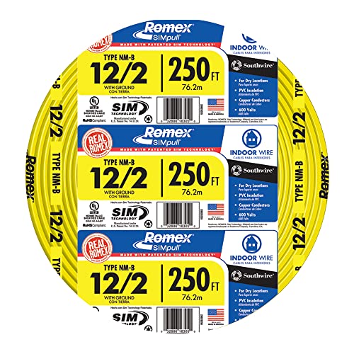 250 ft. 12/2 Solid Romex SIMpull CU NM-B W/G Wire (2-Pack)