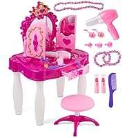 Algopix Similar Product 13 - PREXTEX Kids Makeup Table with Mirror