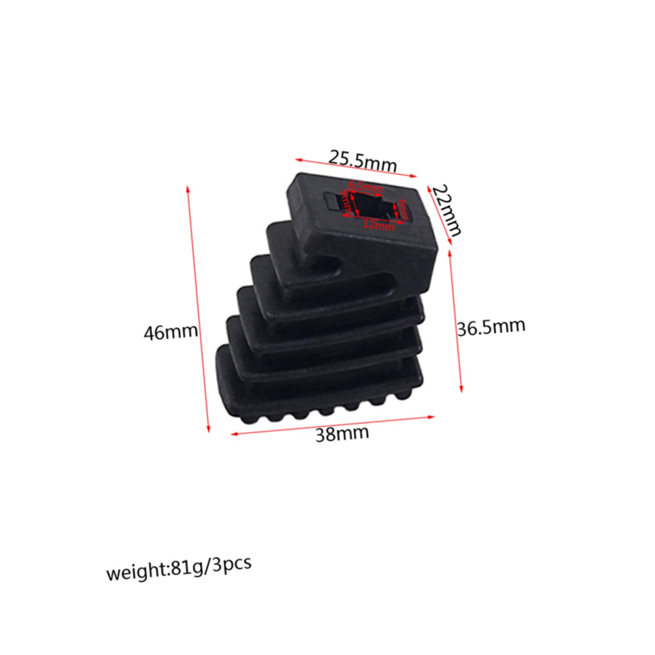 ibasenice 6pièces Caoutchouc Pour Support De De Sol Pour Support De Cymbale Accessoires De Percussion Noir