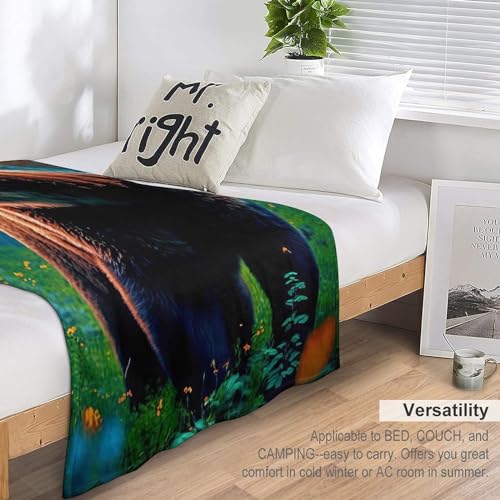 Couverture en flannel ours douce 130x150cm plaid canapé lit