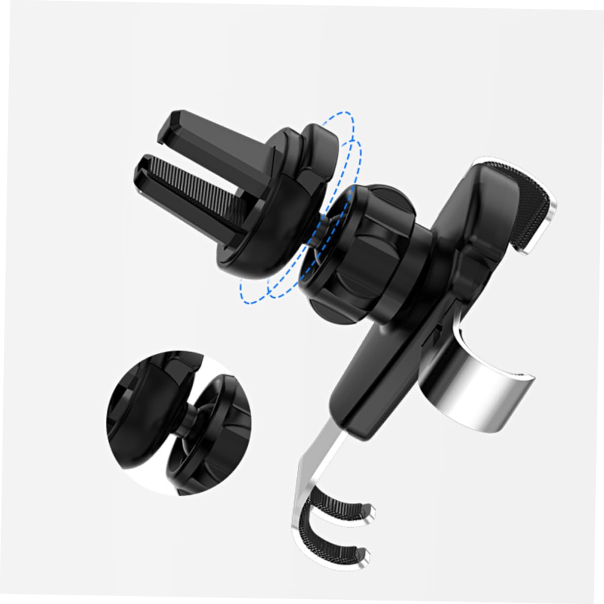 Hemobllo 3pezzi Supporto Per Telefono Da Auto Metallo Con Gravità Porta Smartphone Per Auto Compatibile Con Telefoni Da Rotazione Sicurezza Guida e Facilità Di Utilizzo
