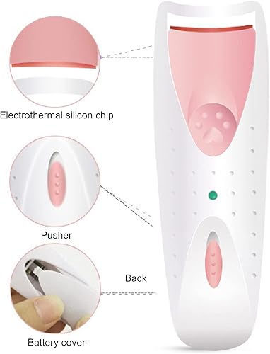 Miniatura 7 de Rizadores de pestañas térmicos, rizadores de pestañas eléctricos, rizador de pestañas calentado a batería con almohadilla de silicona flexible,