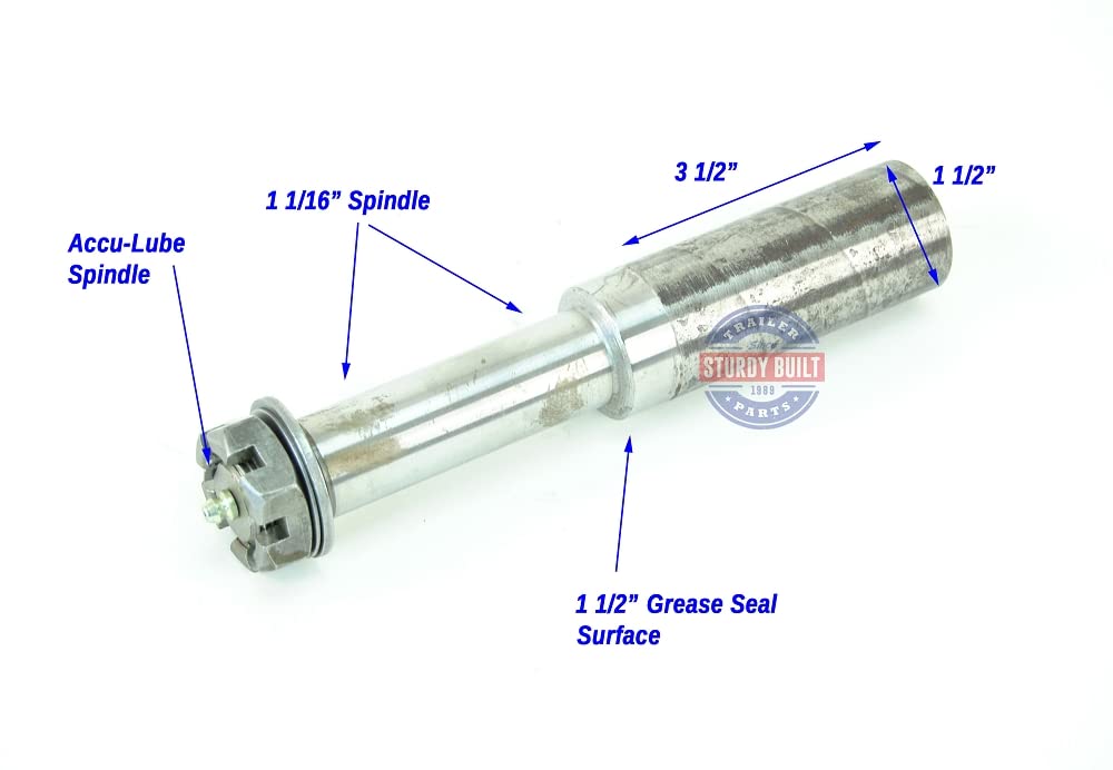 Sturdy Built Trailer Spindle BT16 for 1 1/16