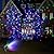 Colorful Solar Christmas RGB Star Projector Outdoor LED Xmas Moving Light Landscape Xmas Decor Lamp Christmas Moving Party Light