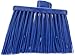 SPARTA Broom Head Angled, Un-Flagged for Large Debris Indoor, Outdoor, Home, Restaurant, Lobby, Office, Plastic, 12 Inches, Blue