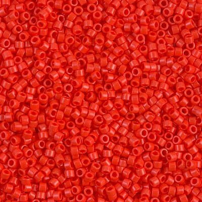 Miyuki Delica Cylinder/Seed Beads DB0727/DB727 Opaque Red 11/0 50 Grams Guaranteed