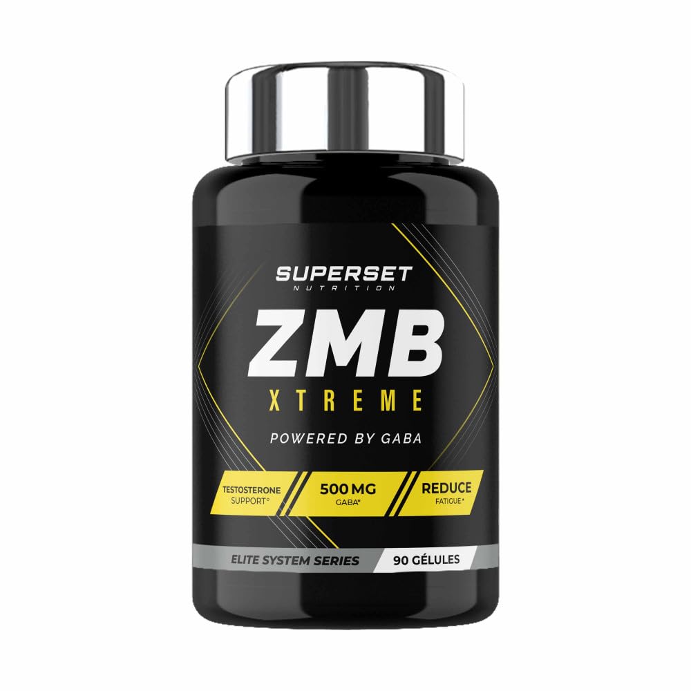 Superset Nutrition | Zmb Xtreme (90 Caps) | ZMB | Complexe de zinc, magnésium et B6 enrichi en GABA