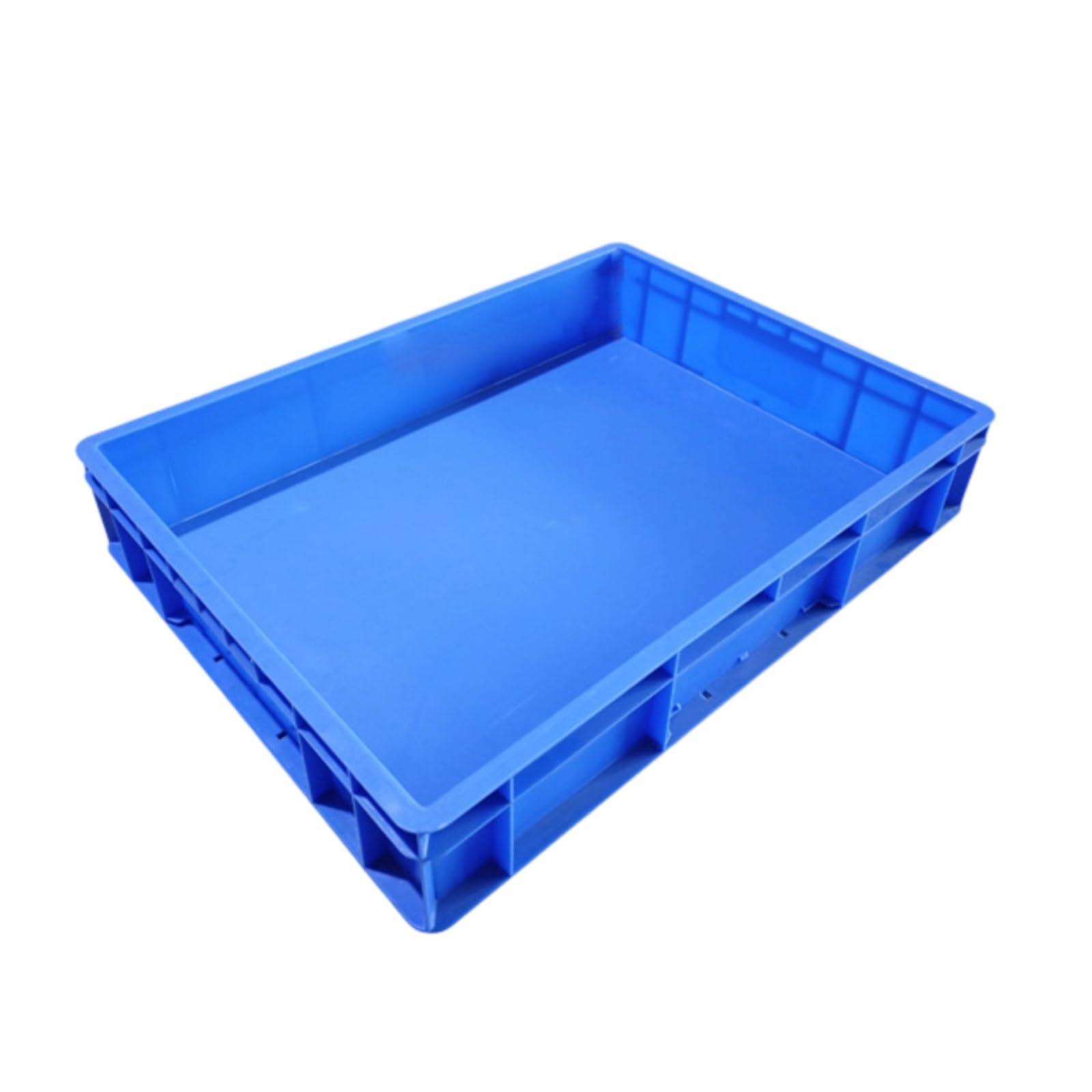 Baoblaze Cassone Industriale Contenitore Logistico Scatola Impilabile in HDPE Struttura Rinforzata per Movimentazione Merci Adatto a Magazzino Officina Gestione Pezzi, Blu, EU5611