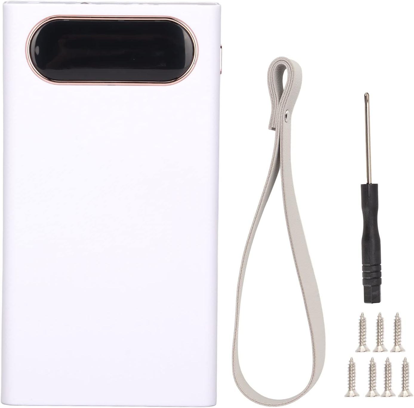 急速充電モバイルパワーバンクケース 22 5wバッテリー充電器アウターケース Lcdディスプレイ付き外部バッテリーパックシェル 小型軽量 2 X Usb出力 家電 カメラ