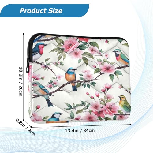 Funda para portátil 13-14 pulgadas con diseño de pájaro miniatura 3