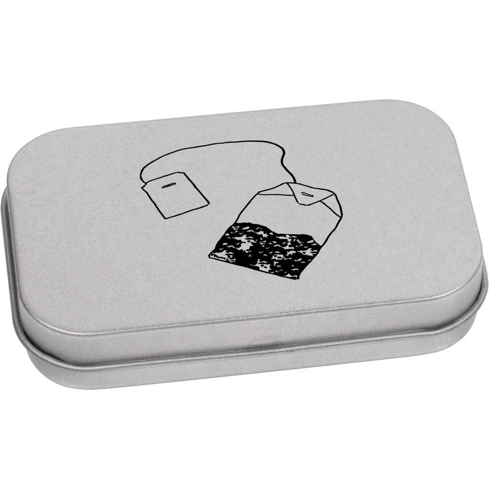 Azeeda 80mm 'Tea Bag' Metal Hinged Tin/Storage Box (TT00131481)