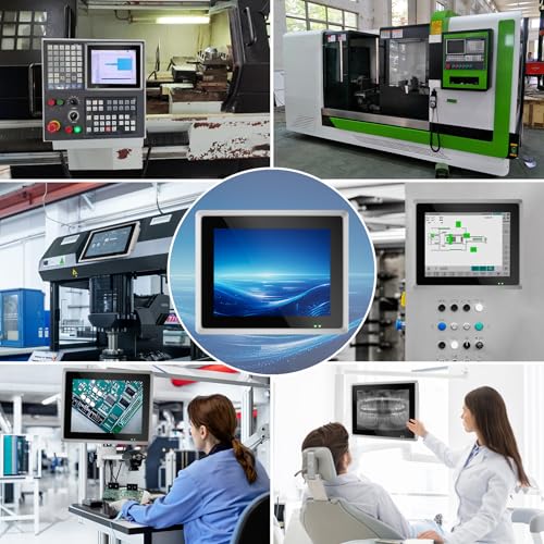 Image of 15 inch Fanless Industrial Panel PC,IP65 All-in-One Embedded Computer | Windows 11 pro,10 Point Capacitive Industrial Touch Screen,HDMI COM LAN USB GPIO,for Automation,Kiosk(J6412,8GB+128GB)
