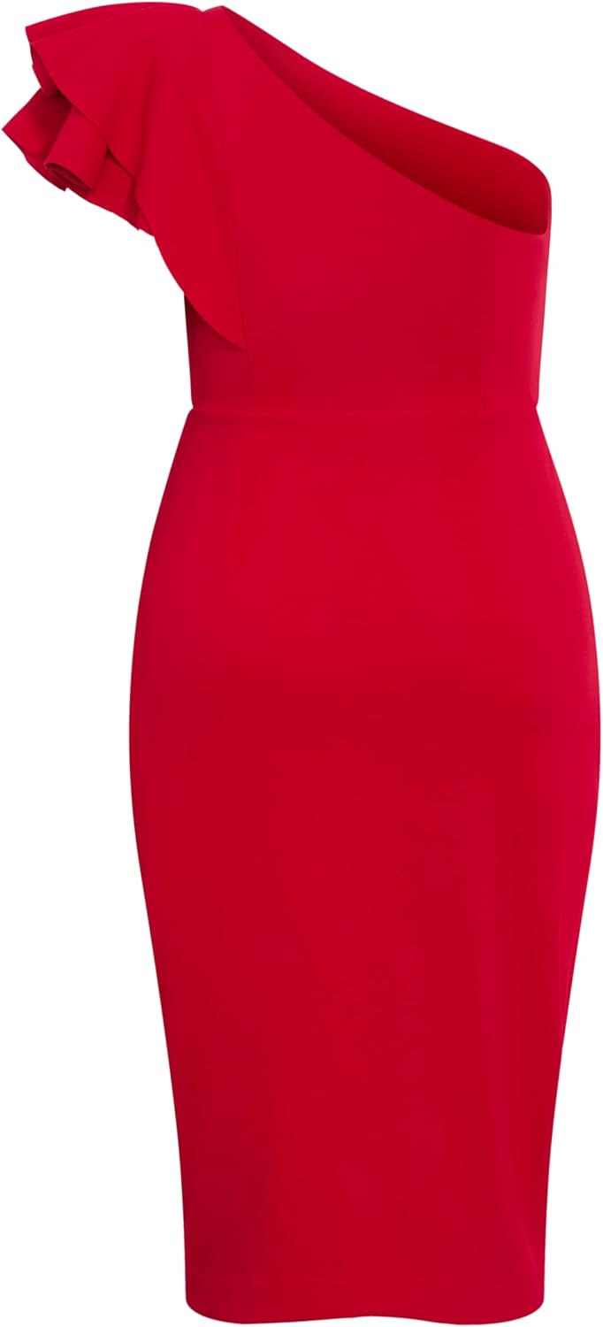 City Chic Plus Size Dress - Milani One Shoulder