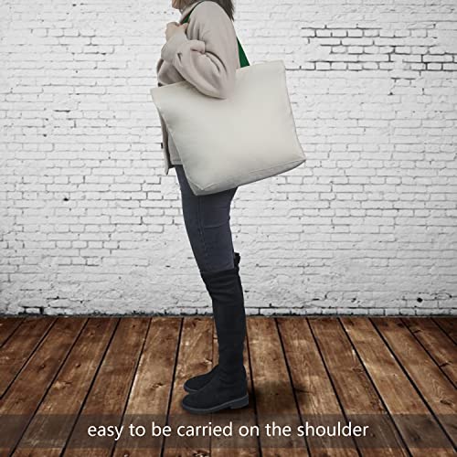 TOPDesign 6-Pack Canvas Tote Bags with Magnetic Snap, Reusable Grocery Shopping Bags, DIY Your Creative Designs by TOPDesign - Image 2