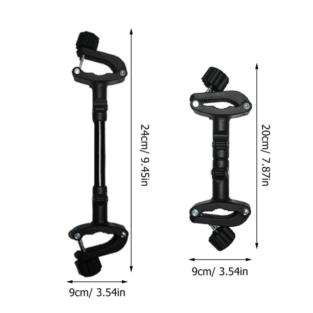 FRCOLOR Connecteurs pour Poussettes Doubles Simples en Fer et Plastique 3 Pièces Robustes Adaptateurs pour Relier Deux Poussettes Usage Extérieur