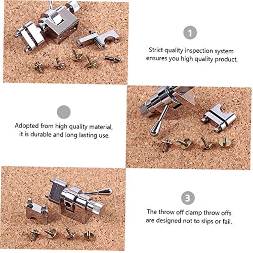Juego de abrazaderas reguladoras para batería: abrazadera de desactivación para bombo con tornillos de montaje miniatura 2