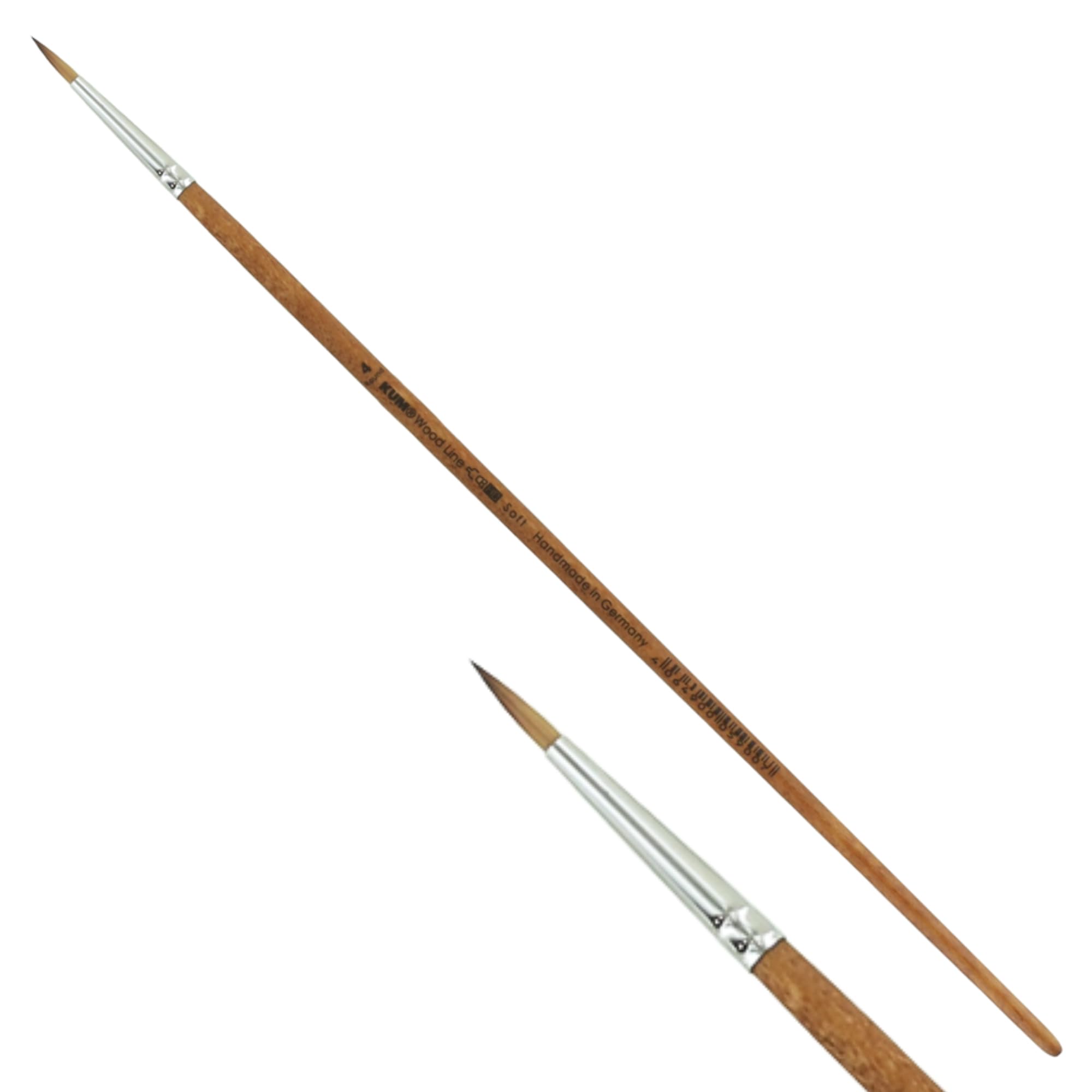 Kum Brush, Wood Synthetic Fibres, Brown, 4 (EU)