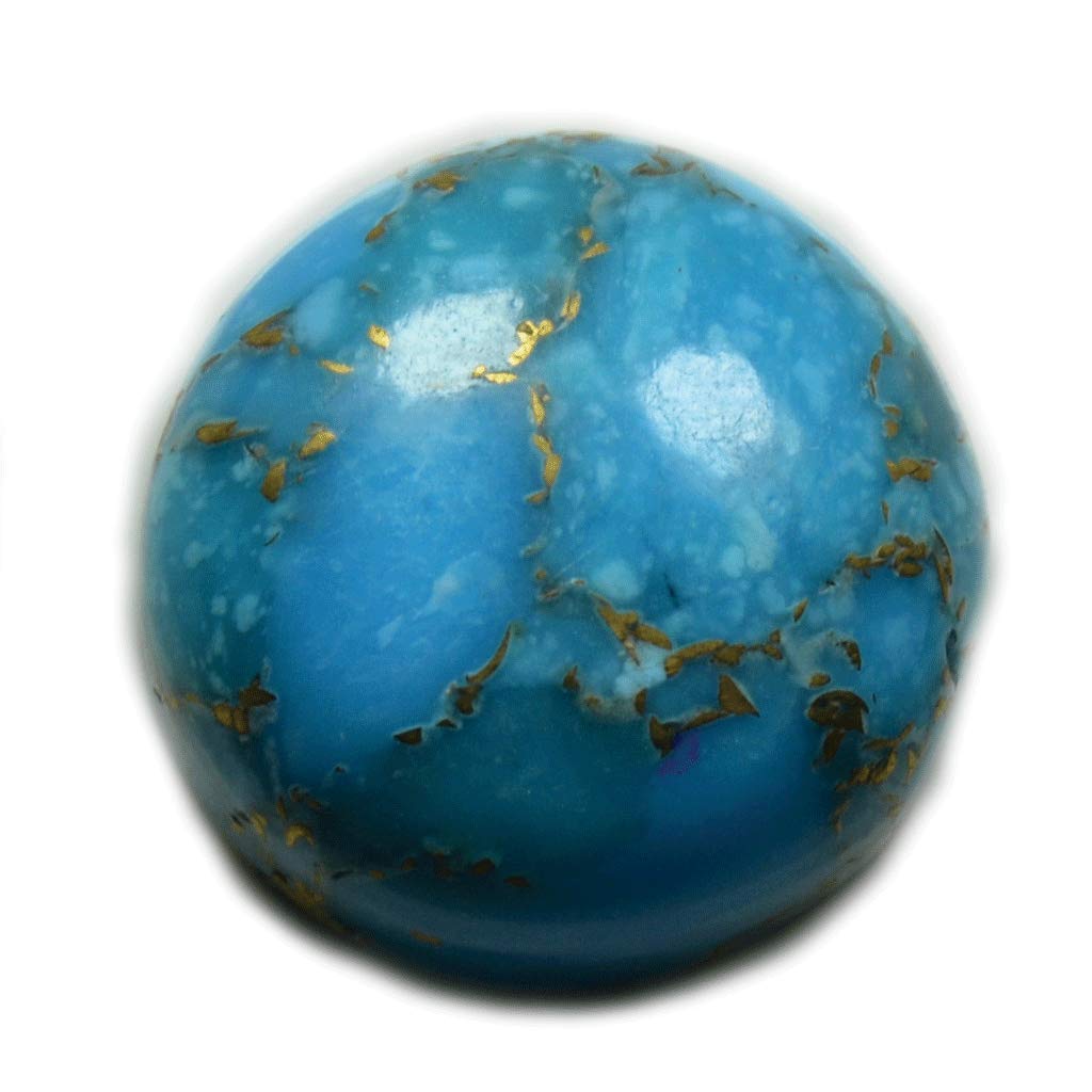Gemsonclick Real Certified Copper Turquoise 13.25 Ratti 12.05 Carat Gemstone Firoza Loose Round Astrology (B0BB7QQLP9) Amazon Price History, Amazon Price Tracker