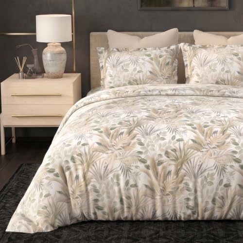 Image of Bombay Dyeing King Size Bedsheet Set | 100% Cotton | 300 TC Premium Long Staple Cotton | Super Soft, Breathable & Fade Resistant | 1 Bedsheet + 2 Pillow Covers