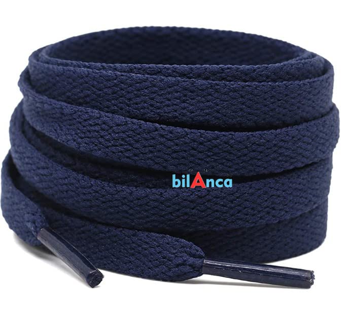 Image of 2 PAIRS Flat Shoe laces 48 Inches Wide Shoelaces for Athletic Running Sneakers Sports Shoes Boot Laces Strings (2 Pairs)