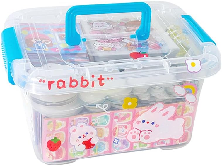 ERANC 389 Pcs Gu-ka Laser Sticker Set Combination, Various Shapes of Gupan are Material Bags for Girls to DIY (A0805)