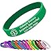 Personalized Medical Alert Bracelet Silicone Custom Rubber Wristbands Customized Medical Id Bracelet Engraved with Text for Women Men Elderly Patient