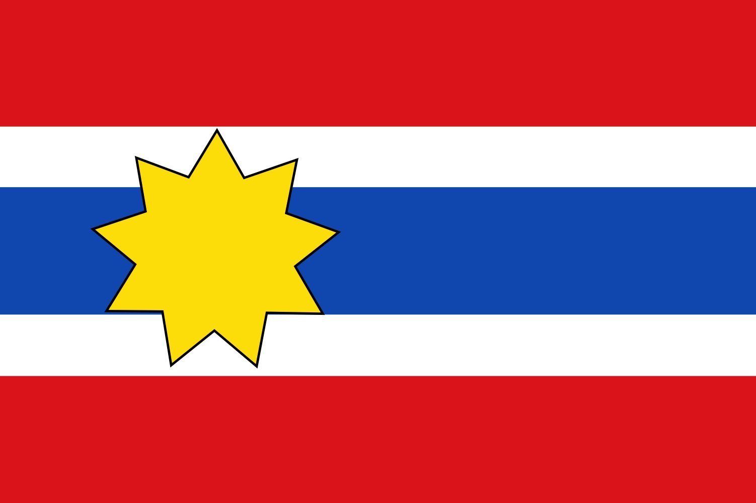Drapeau de Wijns grand format pour la Frise et les villages