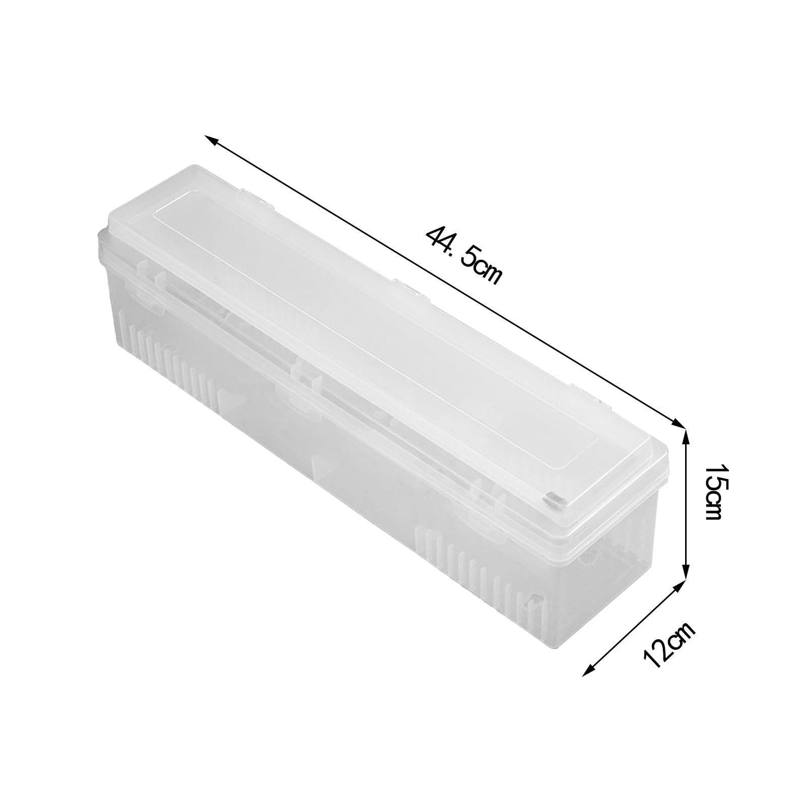 Soporte para Film Transparente, de Film, Caja de Almacenamiento de Film, Caja de Corte Hecha de PP con Una Segura para La O, tal como se describe, metro