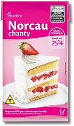 Chantilly Norcau Chanty, Cobertura e Recheio para Bolos, 1L, Puratos