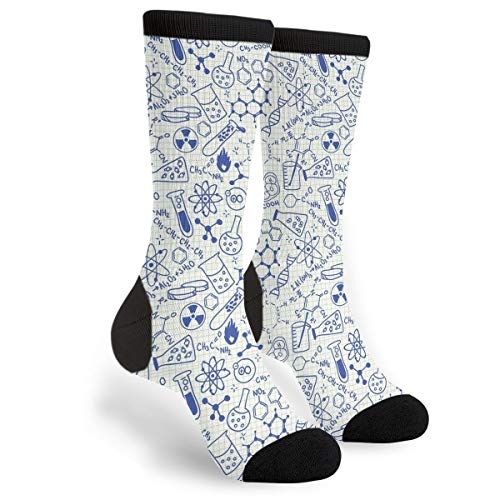 Alto tobillo Crew calcetines ocasionales mediados del vestido de la pantorrilla calcetines de tubo largo calcetines para hombres mujeres - Multi - talla única