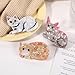 Grey Cat Shape Hair Claw Clip Vivid Kitty Non-Slip Cute Animal Hair Accessories 3.2