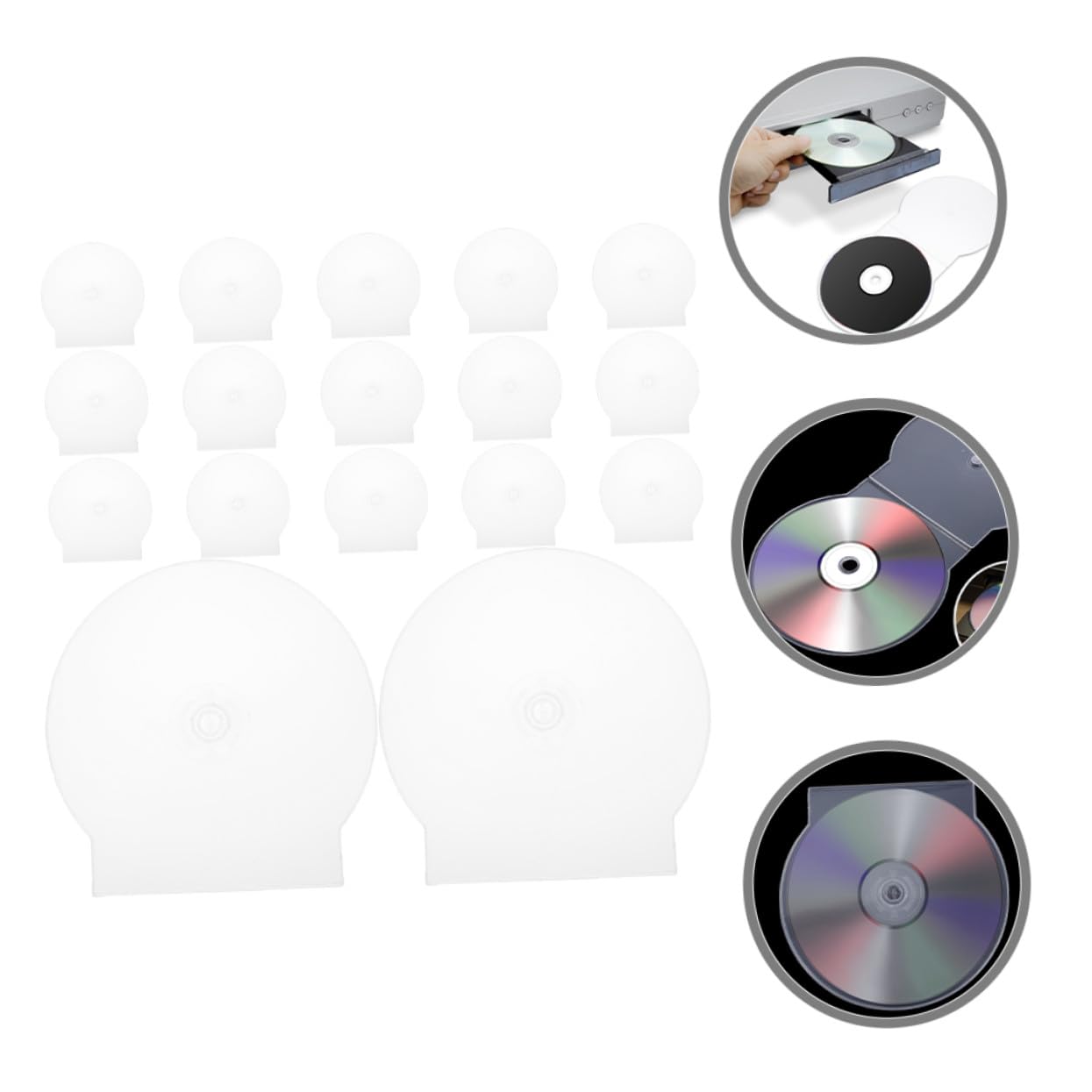 50 pezzi Custodie CD Trasparenti in Plastica Rigida Scatole Porta Dvd Resistenti e Leggere per Archiviazione Dischi Organizer CD Compatti e Maneggevoli per Musica Giochi e