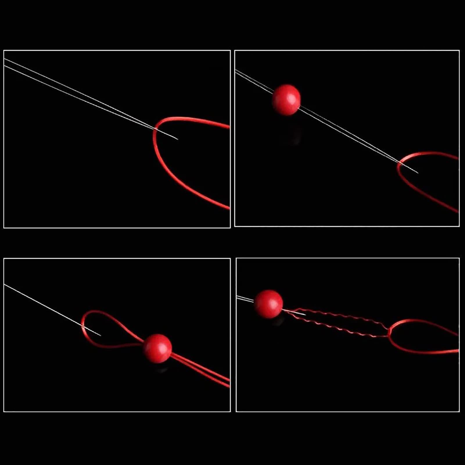 10pcs Lightweight Steel Big Eye Beading Needles, Beading Needle Set with Storage Tube, Easy to Thread for Jewelry Making, Sewing, Crafts