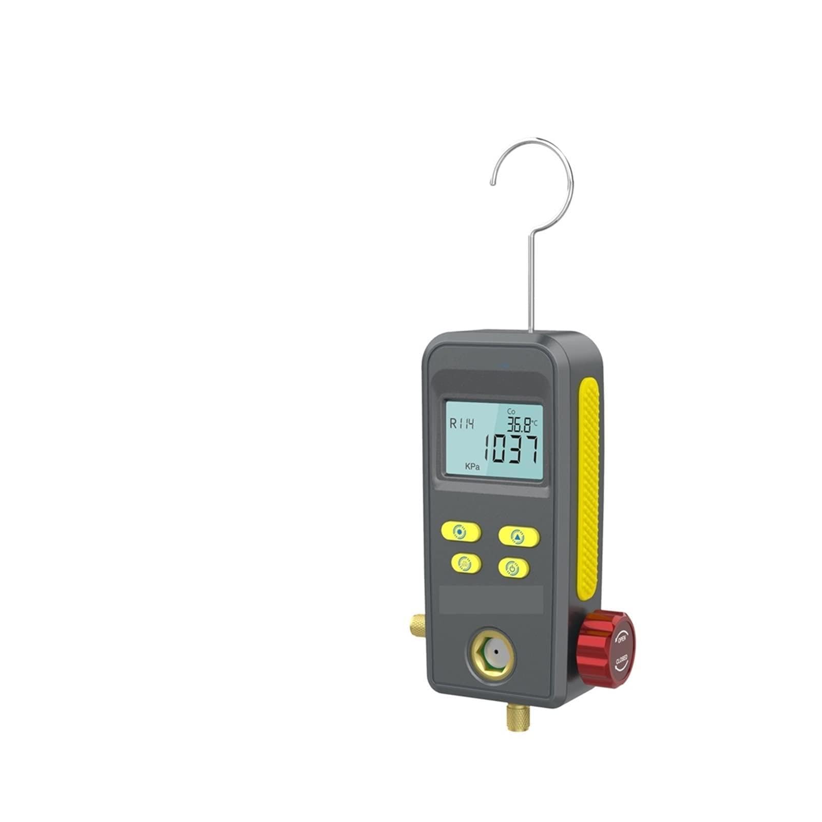 Lm110 Refrigeración Digital Manifold Presión al vacío Calibrador de Temperatura Relleno refrigerante Prueba Fugas HVAC,Alta precisión