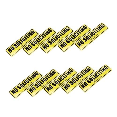 Mobestech 10 Uds Nosoliciting Divertido Pegatinas De Coche Impresora De Etiqueta No Solicitar Etiqueta Engomada del Coche Etiquetas Adhesivas Etiquetas De Coche Pegatinas Adhesivas Etiqueta